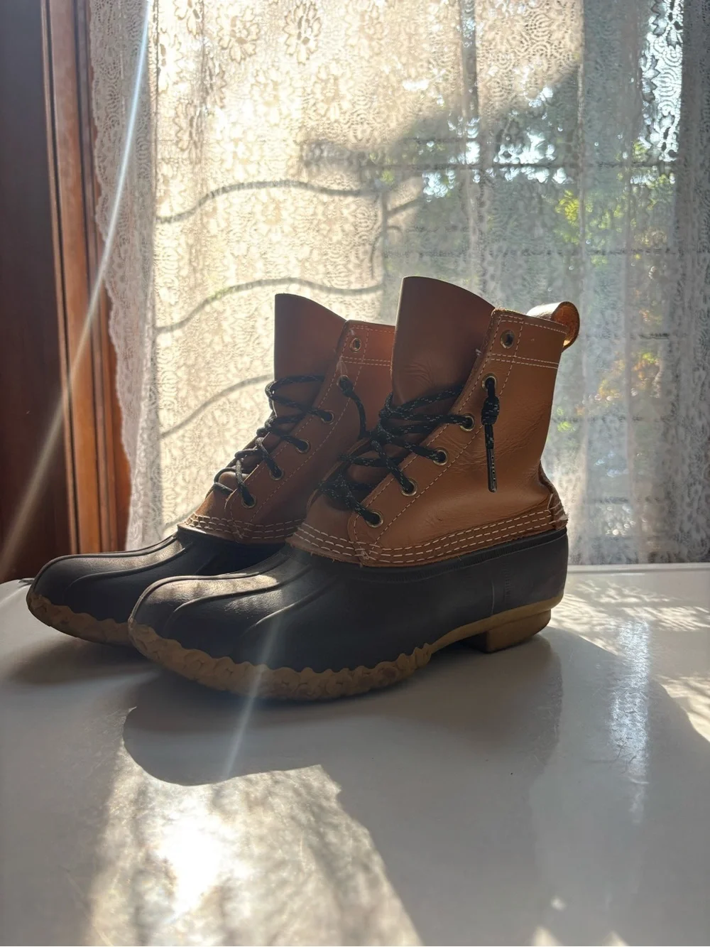 Brown Bean Boots - women’s size 9